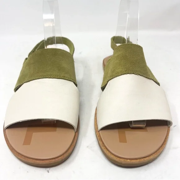 Sorel Ella II Slingback Sandals Olive Shade Genuine Leather Open Toe Shoes Sz 9 - Picture 4 of 8